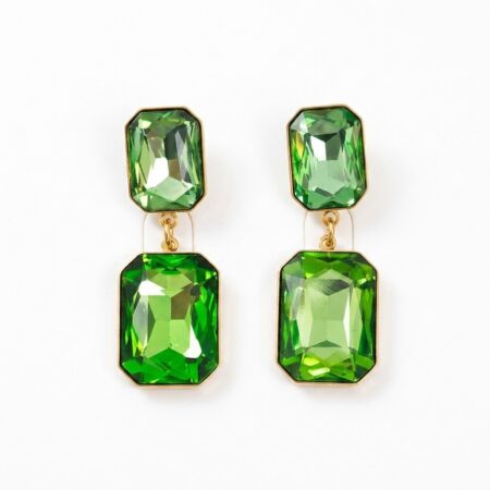 Gemstone Drop Earrings - Σκουλαρίκια με Πέτρες