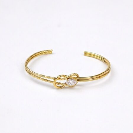 Knot Elegance Bracelet - Ατσάλινο Βραχιόλι με Κόμπο