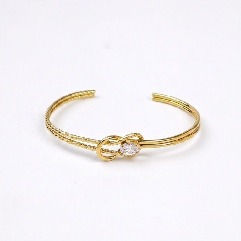 Knot Elegance Bracelet - Ατσάλινο Βραχιόλι με Κόμπο