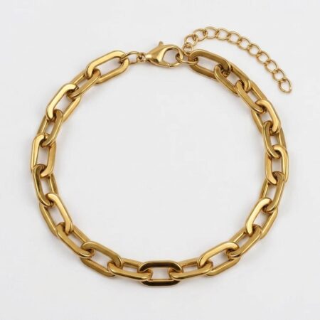 Estelle Bracelet - Ατσάλινο Βραχιόλι με Μεγάλους Κρίκους
