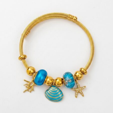 Aurelia Charm Bracelet - Ατσάλινο Βραχιόλι με Charms