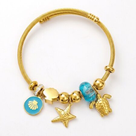 Aurelia Charm Bracelet - Ατσάλινο Βραχιόλι με Χαριτωμένα Charms