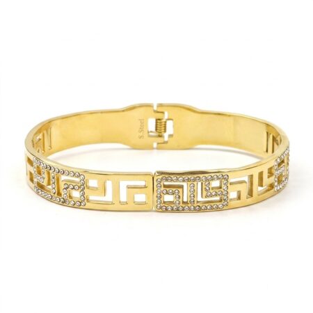 Arielle Cuff Bracelet - Ατσάλινη Χειροπέδα με Κρύσταλλα