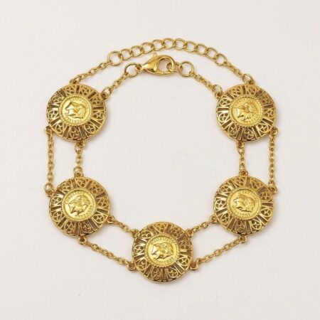 Anya Bracelet - Ατσάλινο Βραχιόλι με Διακοσμητικά Στοιχεία