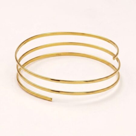 Armlet - Ατσάλινο Βραχιόλι Καρπού Χρυσό/Ασημί
