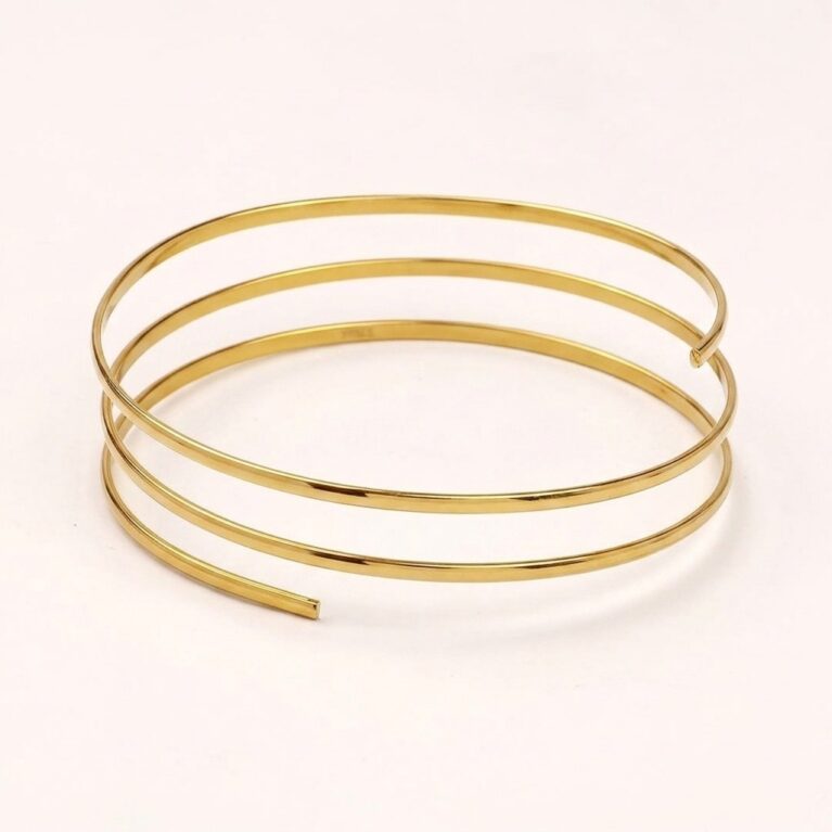 Armlet - Ατσάλινο Βραχιόλι Καρπού Χρυσό/Ασημί