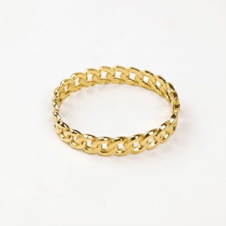 Cora Chain Bracelet - Ατσάλινο Χρυσό Βραχιόλι Αλυσίδα