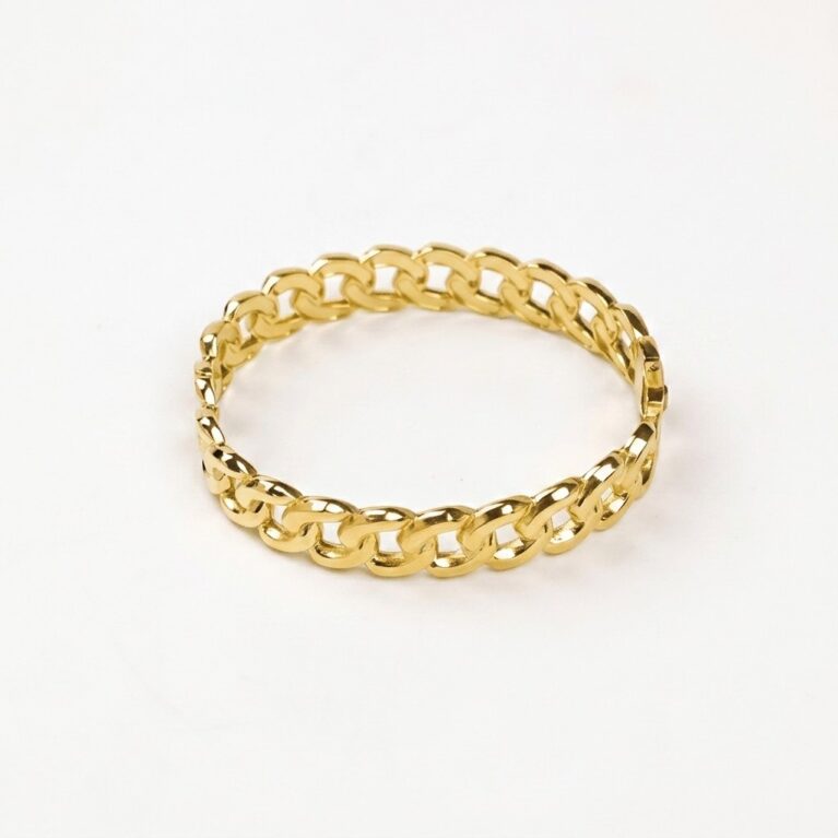Cora Chain Bracelet - Ατσάλινο Χρυσό Βραχιόλι Αλυσίδα