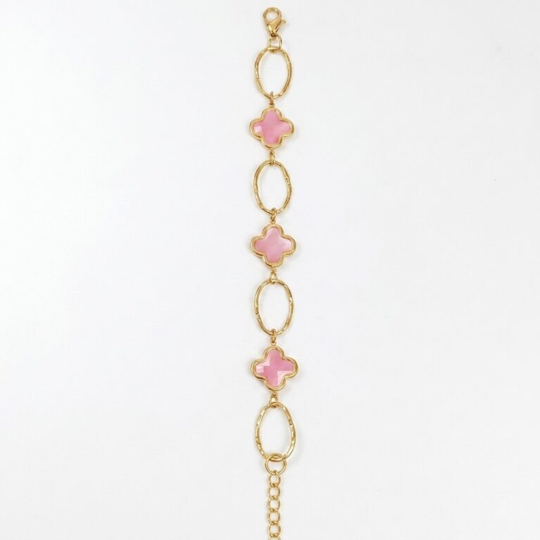 Clover Bracelet - Ατσάλινο Βραχιόλι με Τριφύλλια