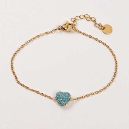 Amour Heart Bracelet - Ατσάλινο Βραχιόλι με Καρδιά