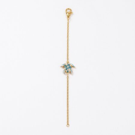 Turtle Charm Bracelet - Ατσάλινο Βραχιόλι με Χελώνα