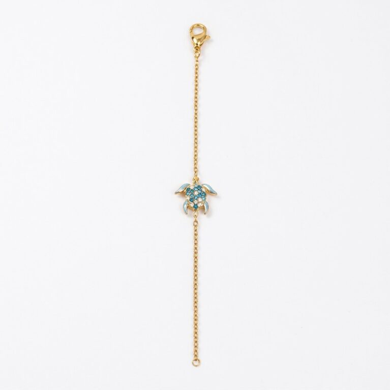 Turtle Charm Bracelet - Ατσάλινο Βραχιόλι με Χελώνα
