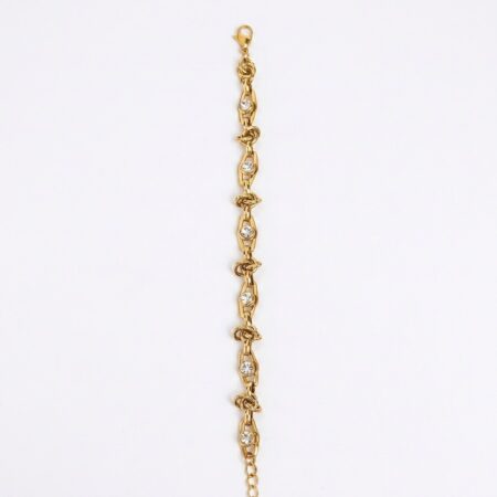 Crystal Chain Bracelet - Ατσάλινο Βραχιόλι με Κρυστάλλους