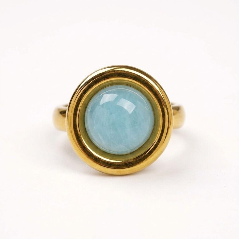 Cora Ring Collection - Ατσάλινα Δαχτυλίδια με Χρωματιστές Πέτρες
