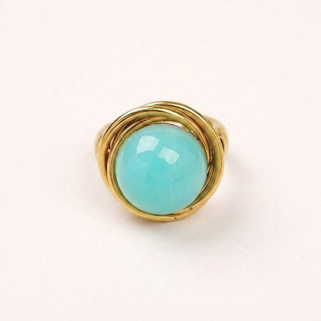 Cora Ring Collection - Ατσάλινα Δαχτυλίδια με Πολύχρωμες Πέτρες