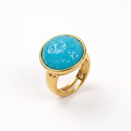 Cora Ring Collection - Ατσάλινα Δαχτυλίδια με Χρωματιστές Πέτρες