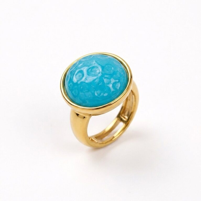 Cora Ring Collection - Ατσάλινα Δαχτυλίδια με Χρωματιστές Πέτρες
