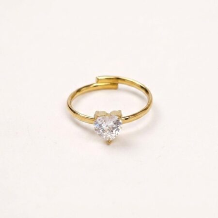 Heart Charm Ring - Ατσάλινο Δαχτυλίδι με Καρδιά