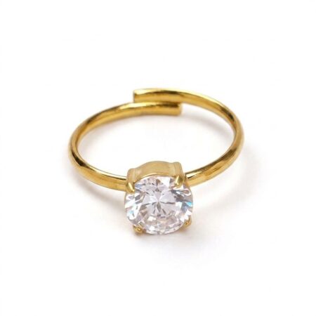 Luxe Gem Ring - Ατσάλινο Δαχτυλίδι με Πέτρα
