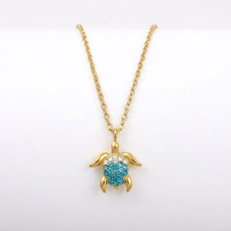 Turtle Necklace - Ατσάλινο Κολιέ με Χελώνα