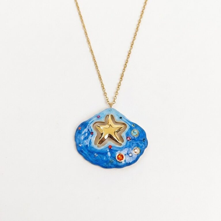 Arielle Necklace - Ατσάλινο Κολιέ με Κρεμαστό Αστερία