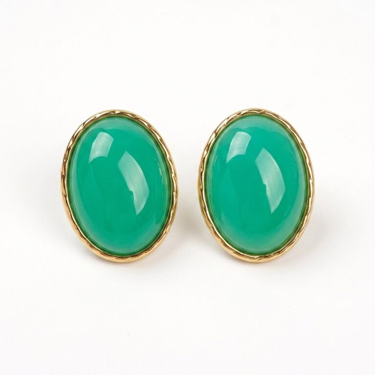 Aurora Earrings - Ατσάλινα Σκουλαρίκια με Πέτρες