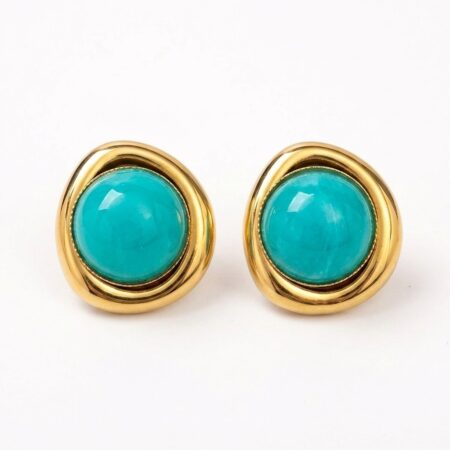 Aurora Stud Earrings - Σκουλαρίκια με Χρωματιστές Πέτρες