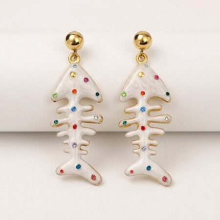 Aqua Fish Earrings - Σκουλαρίκια Ψαράκι από Ατσάλι