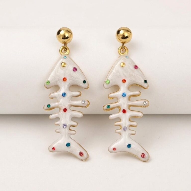 Aqua Fish Earrings - Σκουλαρίκια Ψαράκι από Ατσάλι
