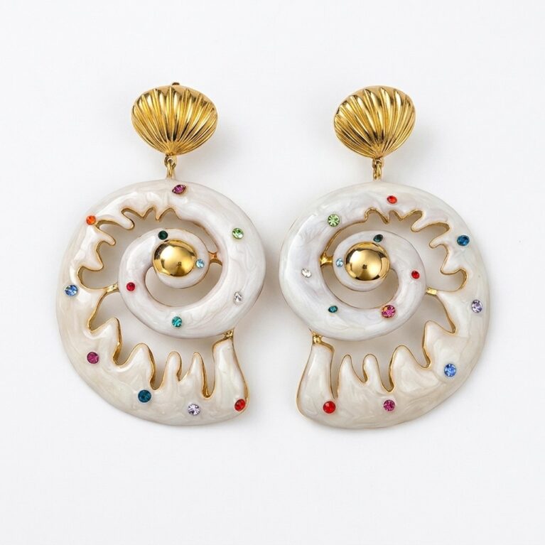 Aurelia Shell Earrings - Σκουλαρίκια με Σχέδιο Κοχύλι