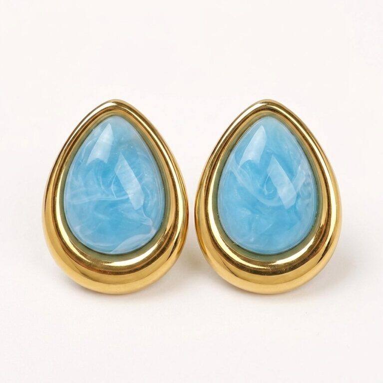 Teardrop Earrings - Σκουλαρίκια με Σταγόνα από Ατσάλι