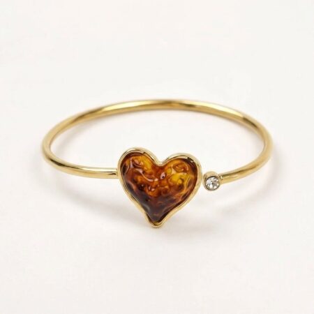 Heart Charm Bracelet - Ατσάλινο Βραχιόλι με Καρδιά