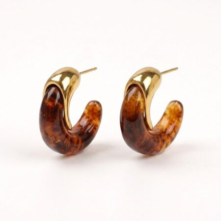 Valentina Hoop Earrings - Σκουλαρίκια Κρίκοι από Ανοξείδωτο Ατσάλι