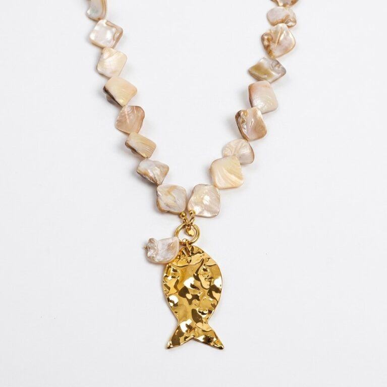 Aurelia Necklace - Χρυσό Κολιέ με Κρεμαστό Ψάρι