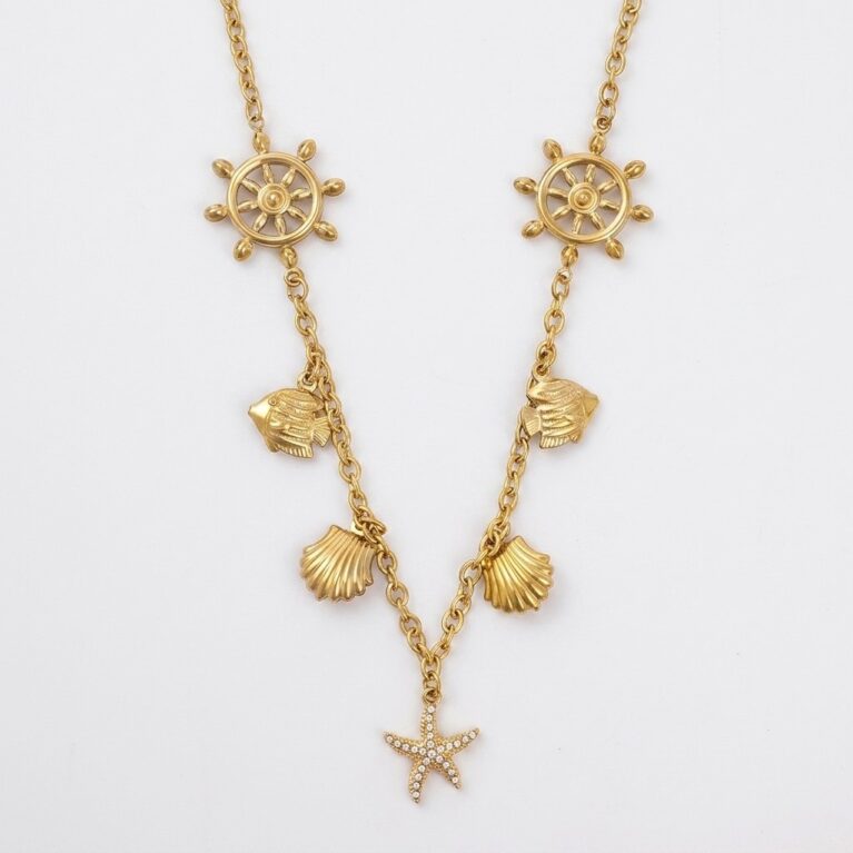 Nautical Necklace - Ατσάλινο Κολιέ με Ναυτικό Μοτίβο