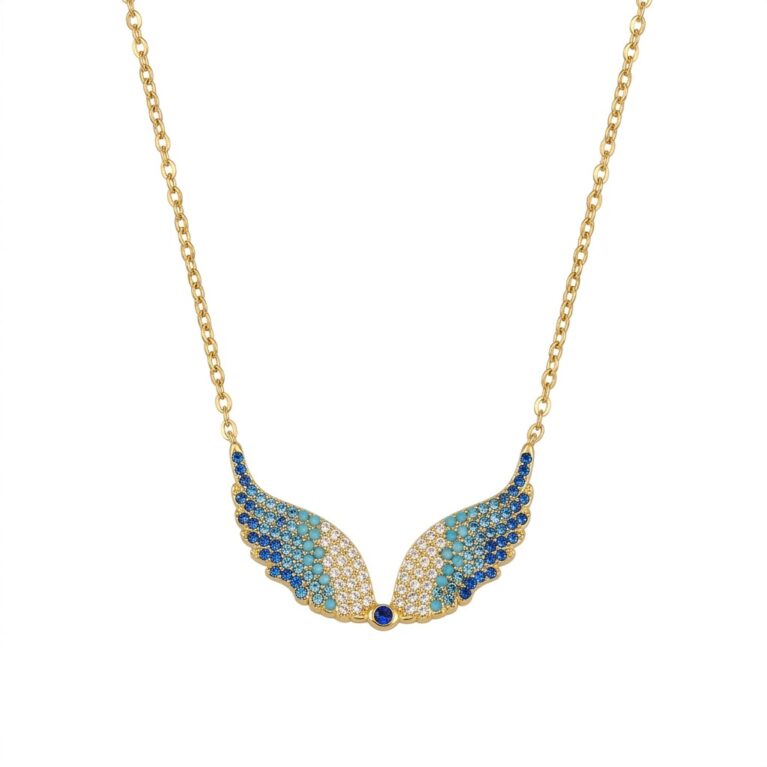 Sienna Necklace - Ατσάλινο Κολιέ με Κρεμαστό Φτερό