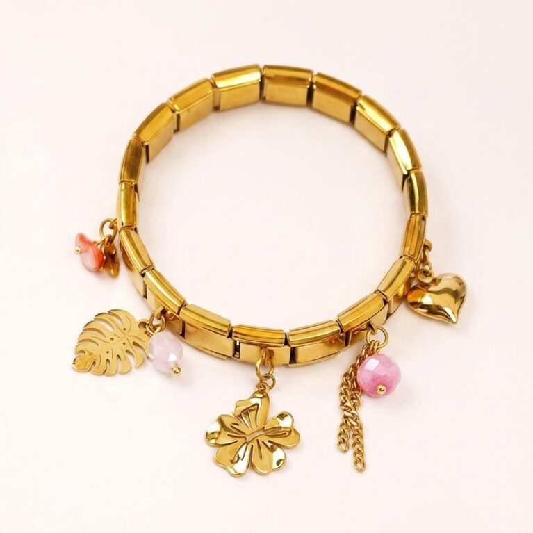 Charm Bracelet - Ατσάλινο Βραχιόλι με Charms