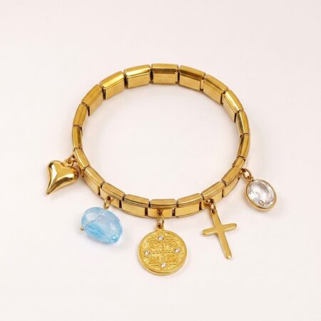 Celeste Charm Bracelet - Ατσάλινο Βραχιόλι με Charms