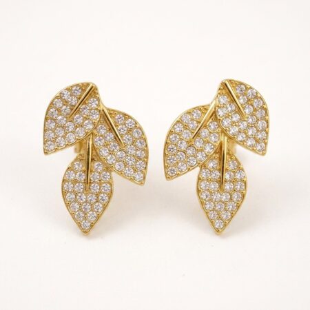 Leaf Earrings - Ατσάλινα Σκουλαρίκια με Φύλλα