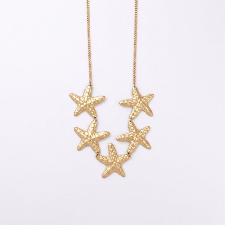 Stella Necklace - Ατσάλινο Κολιέ με Αστέρια