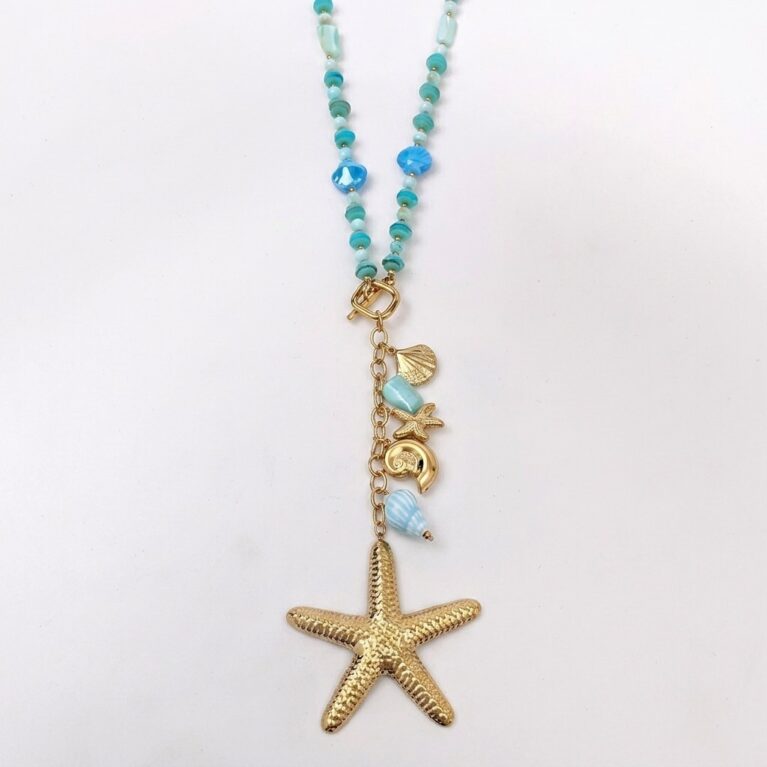 Aurelia Starfish Necklace - Ατσάλινο Κολιέ με Αστερία