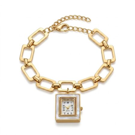 Oriana Watch Bracelet - Χρυσαφένιο Βραχιόλι με Ρολόι
