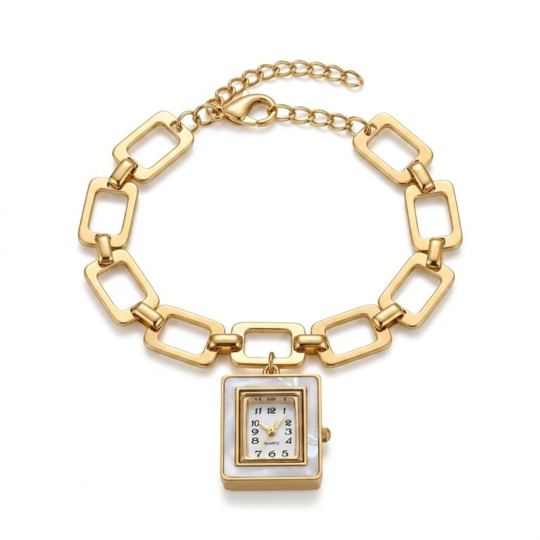 Oriana Watch Bracelet - Χρυσαφένιο Βραχιόλι με Ρολόι