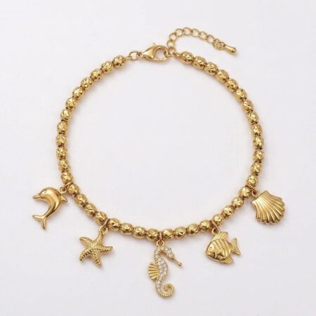 Marina Bracelet - Ατσάλινο Βραχιόλι με Charms