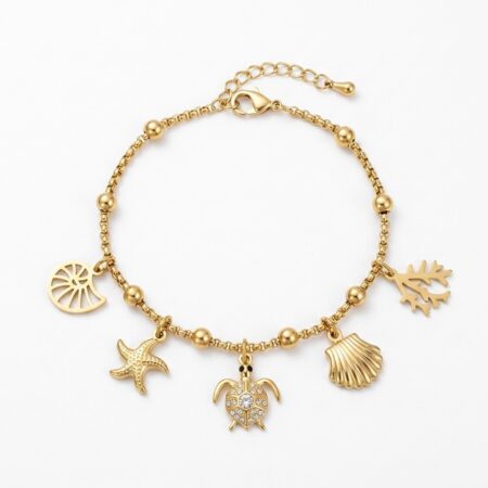 Aurelia Charm Bracelet - Ατσάλινο Βραχιόλι με Charms