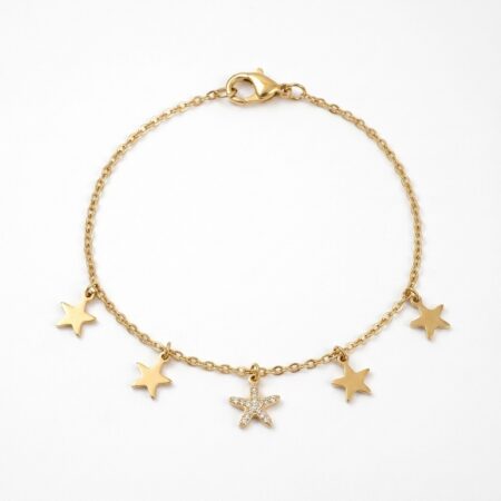 Stella Bracelet - Ατσάλινο Βραχιόλι με Αστέρια