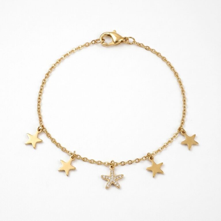 Stella Bracelet - Ατσάλινο Βραχιόλι με Αστέρια