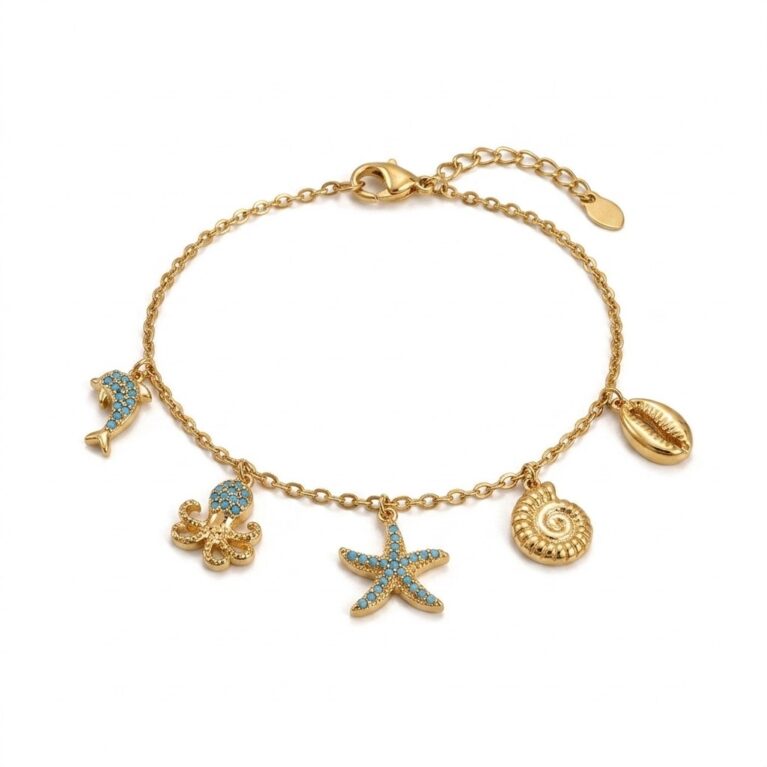 Marina Bracelet - Ατσάλινο Βραχιόλι με Θαλασσινά Μοτίβα