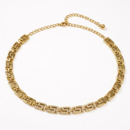 Astra Necklace - Ατσάλινο Κολιέ με Γεωμετρικό Σχέδιο