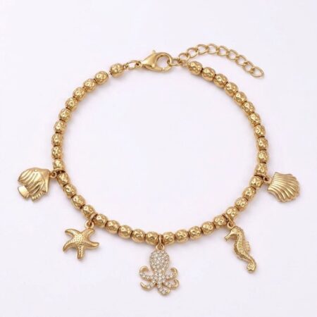 Marina Bracelet - Ατσάλινο Βραχιόλι με Θαλάσσια Διακοσμητικά